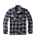 Chemise polaire Jeff à manches longues Brandit Noire et grise