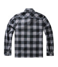 Chemise polaire Jeff à manches longues Brandit Noire et grise