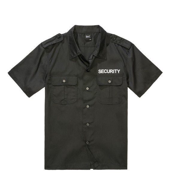 Chemise US Security Manche Courte Noir Brandit