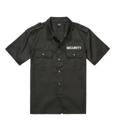 Chemise US Security Manche Courte Noir Brandit