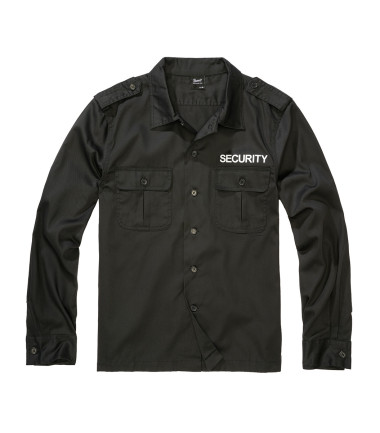 Chemise US à manches longues "Security"&nbsp;Noir Brandit