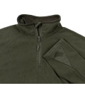 Chemise, Troyer, micropolaire, manches longues, olive, 200g/m²