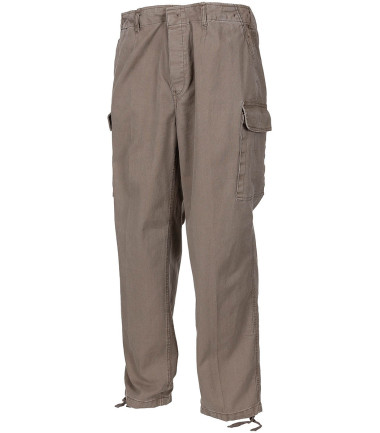 Pantalon moleskine Kaki délavé Grandes tailles &nbsp;