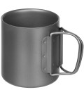Tasse en titane à double paroi avec poignée pliable 300 ml