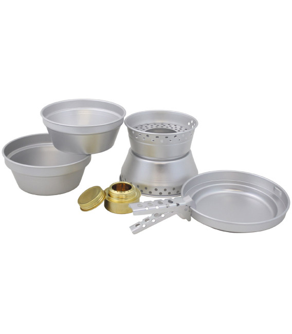 popote "Premium", alu, pan, 2 pots, poêle - Surplus militaire