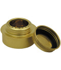 réchaud, fuel, laiton, diamètre:7,5 cm, hauteur: 5 cm - Surplus militaire