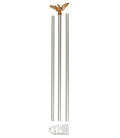lance de drapeau, blanc, aigle d`or - Surplus militaire