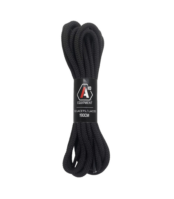 Paire de lacets Sécu-One 190 cm Noir A10 Equipment