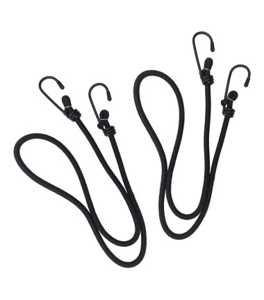 Lot de 2 sandows Expédition L. 75 cm x Ø 6 mm Noir A10 Equipment