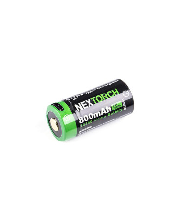 Batterie rechargeable 16340 3.6V 800 mAh avec port USB type-C Nextorch