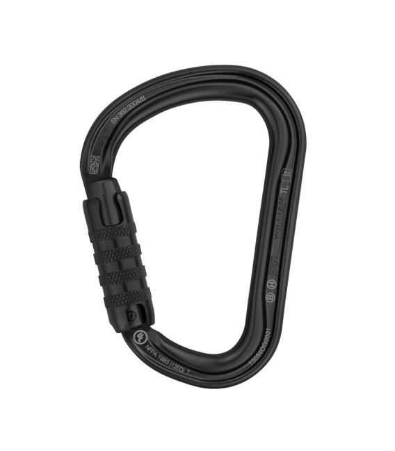 Mousqueton asymétrique de grande capacité William à verrouillage Triact-Lock Petzl