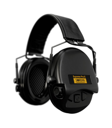 Casque anti-bruit Suprême Pro-X SLIM noir serre-tête cuir noir Sordin