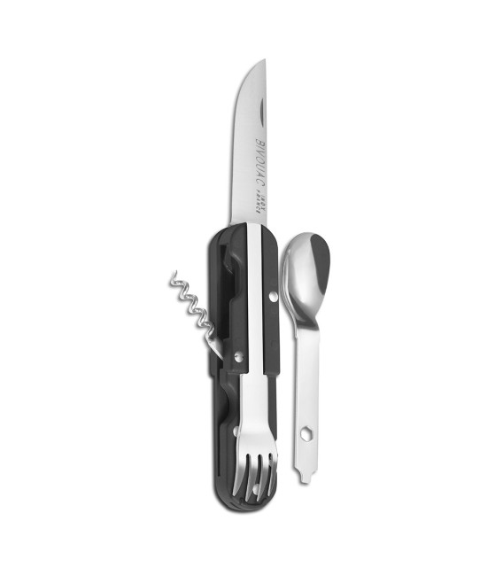 Couteau de poche multifonctions Bivouac noir TB Outdoor