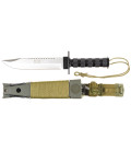 couteau FOX TYPE,"JUNGLE II", alu poignee, diff. acc. - Surplus militaire