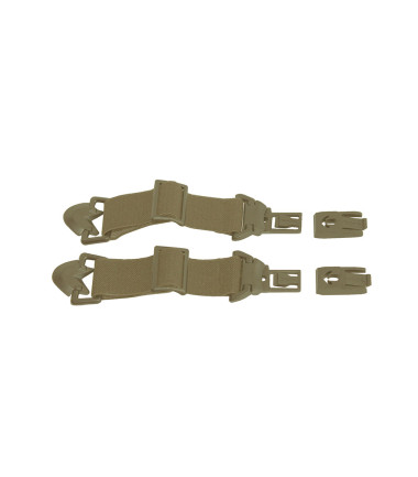 Système de fixation sur casque tactique pour masque balistique Spear tan