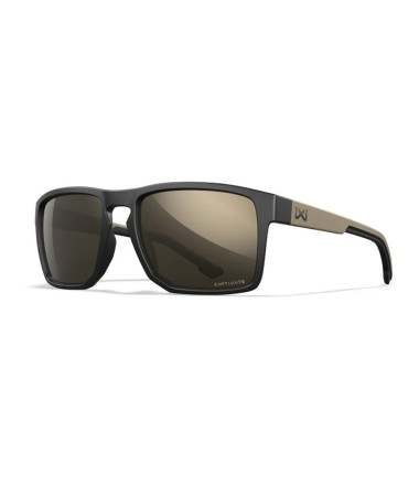 Lunettes de protection balistique Founder noir / tan verres tungsten mirror Wiley X