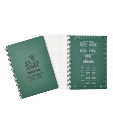 Carnet tout-temps 100 pages 148 x 210 mm vert olive Modestone