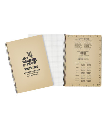 Carnet tout-temps 100 pages 210 x 297 mm tan Modestone