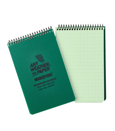 Carnet phosphorescent tout-temps 60 pages 96 x 148 mm vert olive Modestone