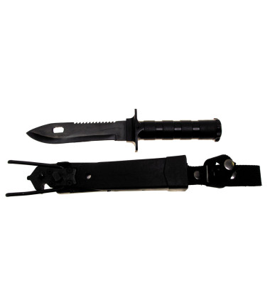 couteau survie, "Boyscout", noir - Surplus militaire