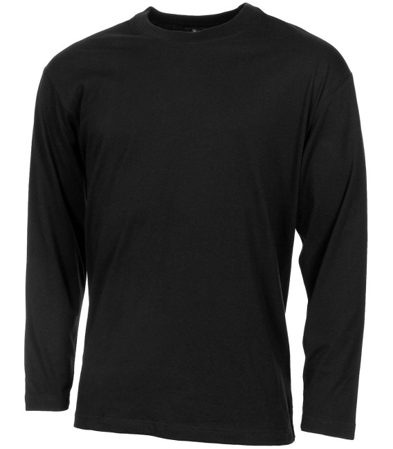 T-Shirt US à manches longues noir 170 g/m²