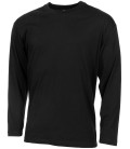 T-Shirt US à manches longues noir 170 g/m²