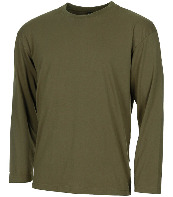 T-Shirt US à manches longues kaki 170 g/m²