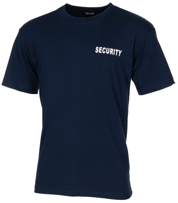 T-Shirt imprimé "Security" Bleu M.F.H.