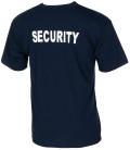 T-Shirt imprimé "Security" Bleu M.F.H.
