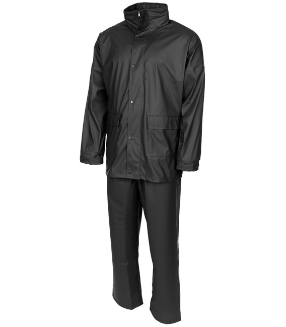 Ensemble de pluie Premium 2 pièces Noir M.F.H.