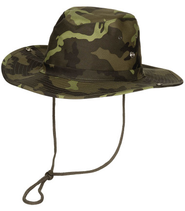 Chapeau de brousse, mentonnière, bord pliable Camouflage - M95 CZ M.F.H.