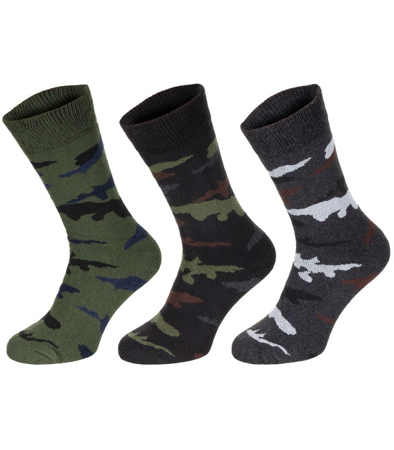 Chaussettes Esercito (3 paires) Mi-Long Camouflage