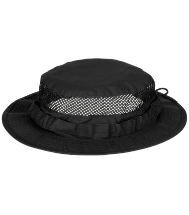 Chapeau de Brousse Mesh Boonie Noir M.F.H.