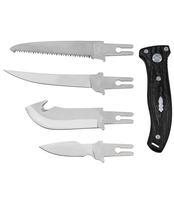 Outil multi-fonctions "Hunter" 4 lames interchangeables Noir Fox Outdoor