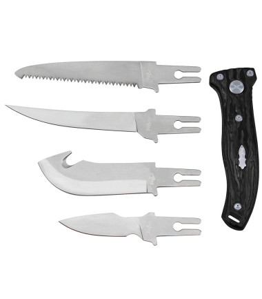 Outil multi-fonctions "Hunter" 4 lames interchangeables Noir Fox Outdoor