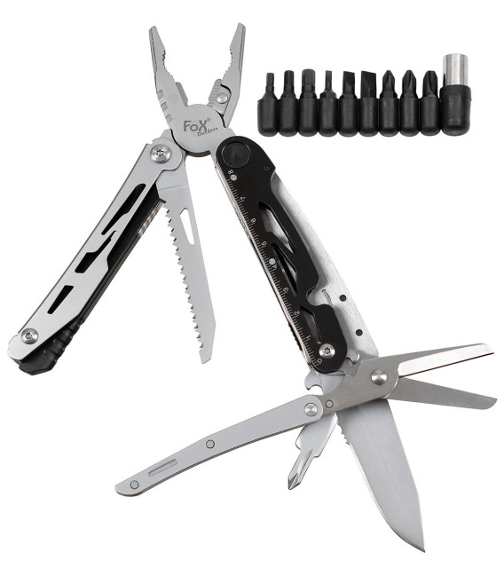 Outil multi-fonctions avec ciseaux Noir Fox Outdoor