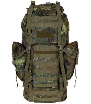 Sac à dos Combat BW MOLLE Renfort en alu 65 L Camouflage - Flecktarn (DE) M.F.H.