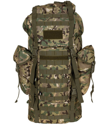 Sac à dos Combat BW MOLLE Renfort en alu 65 L Camouflage - Operation camou M.F.H.