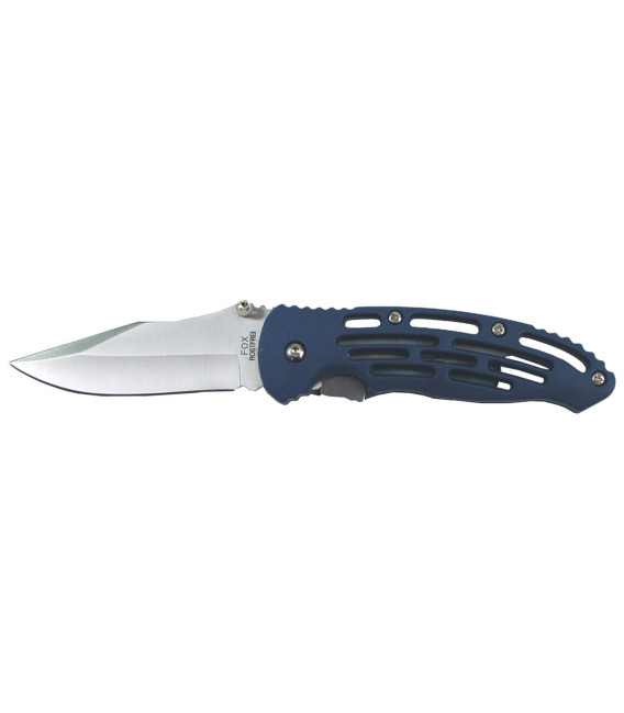 couteau pliant, une-main,bleu, clip ceinture - Surplus militaire