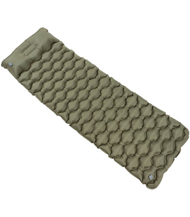 Matelas de sol gonflable avec appuie-tête Kaki Fox Outdoor