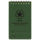 Cahier résistant à l'eau avec reliure spirale 7.5 x 13 cm Vert M.F.H.