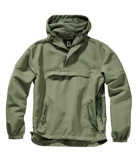 Veste Coupe-vent Militaire Brandit Pour Homme - Woodland - Neuf Avec étiquettes - Nylon
