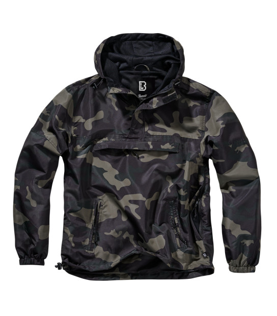 Veste Softshell Brandit Luke - Coupe-vent Noir Avec Capuche - Homme - Neuf Avec étiquettes