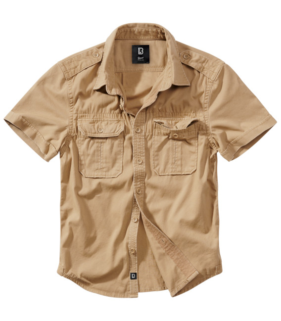 Chemise Shirt Vintage à manches courtes Brandit