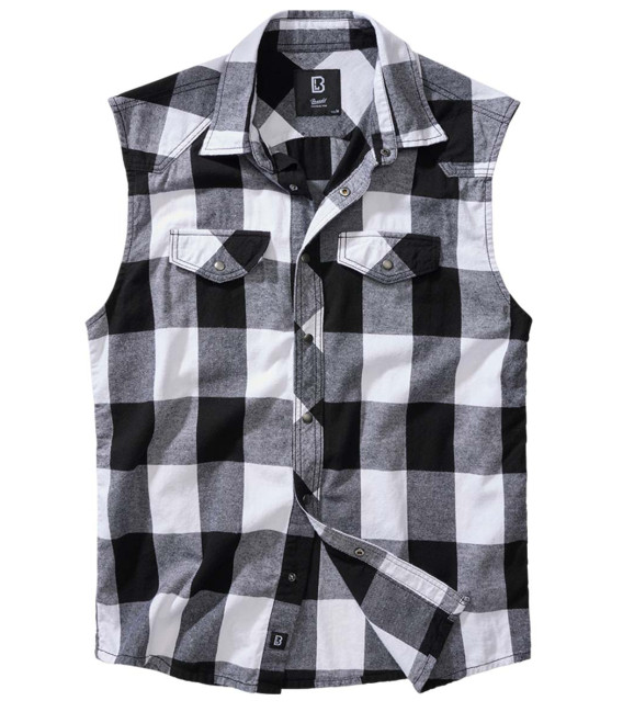 Chemise à carreaux sans manches Brandit