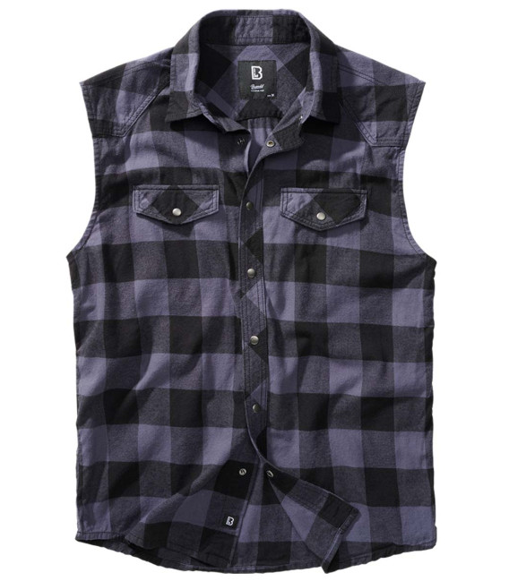 Chemise à carreaux sans manches Brandit