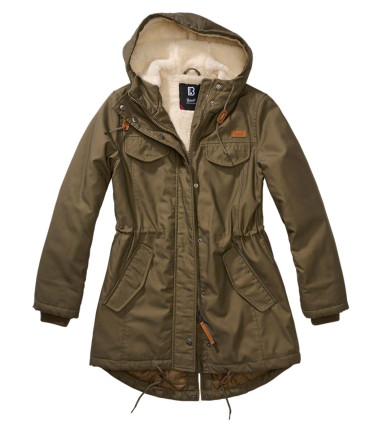 Parka femme Marsh Lake Brandit Kaki