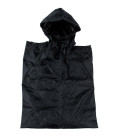 US Poncho, Rip stop, noir, taille: 144 x 223 cm - Surplus militaire