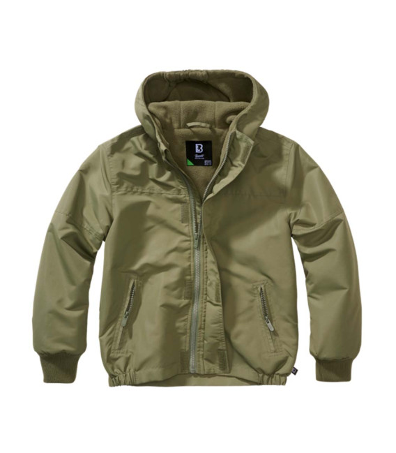 Coupe-vent Zip frontal pour enfants Windbreaker Brandit