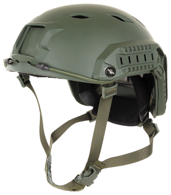 Casque US, "FAST-Parachut." vert, ABS-plastique - Surplus militaire